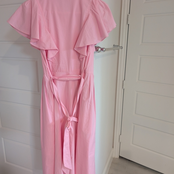 Pink Ruffle Sleeve Dress - Picture 6 of 6